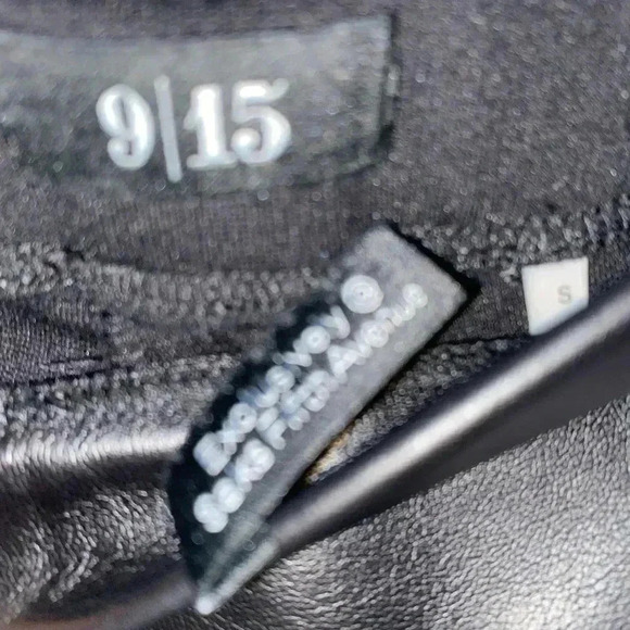 Saks Fifth Avenue 9/15 Exclusive Faux Leather & Ponte Knit Pants - Picture 5 of 8